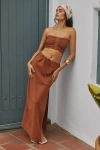 L*space Summer Feels Drawstring Waist Skirt In Brown