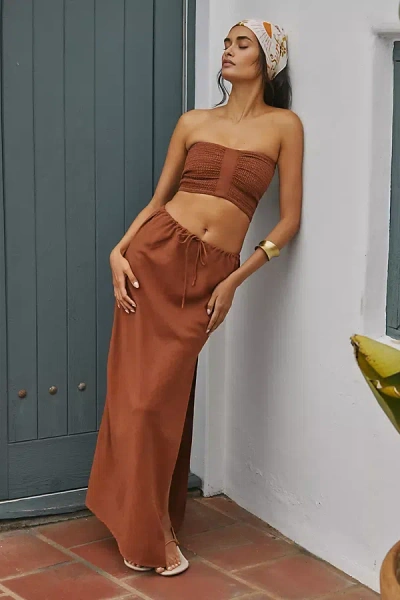 L*space Summer Feels Maxi Skirt In Brown
