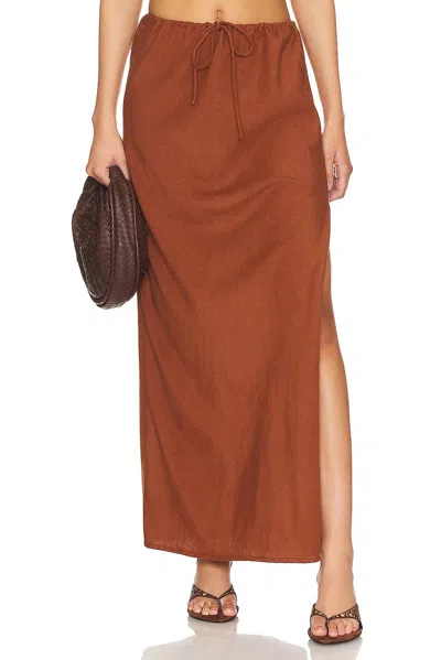 L*space Summer Feels Maxi Skirt In Brown