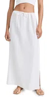 L*space Summer Feels Drawstring Waist Skirt In Cream