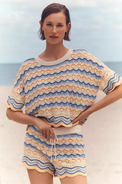 L*space Sun Chaser Crochet Crop Top In Multi