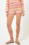 L*space Lspace Sun Ray Cover-up Shorts In Bahama Bound Stripe
