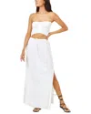 L*space Summer Feels Drawstring Waist Skirt In White