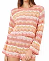 L*space Sun Ray Sweater In Pink In Multi
