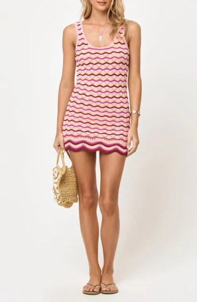 L*space Lspace Sunchaser Cover-up Knit Dress In Multi