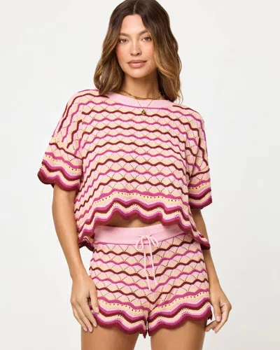 L*space Sunchaser Top &amp; Short Berry Spritz