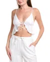 L*space Sundown Linen Top In White