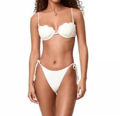 L*space Sunrise Shell Bikini Underwire Top In Cream In White
