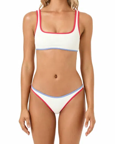 L*space Suzi Bikini Bottom In Cream-pout-chambray In Multi