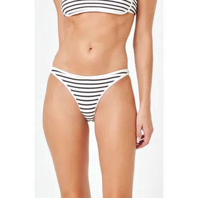 L*SPACE LSPACE SUZI TEXTURED STRIPE BIKINI BOTTOMS