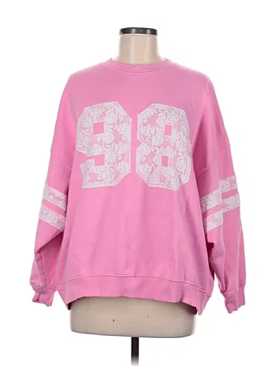 Pre-owned L*space Sweatshirt In Pink