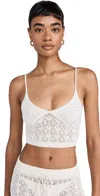 L*space Sweet Talk Open Stitch Cover-up Midi Skirt In Cream