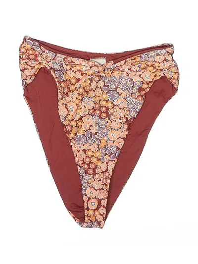 Pre-owned L*space Swimsuit Bottoms In Burgundy