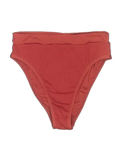Pre-owned L*space Swimsuit Bottoms In Burgundy