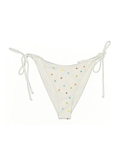 Pre-owned L*space Swimsuit Bottoms In White
