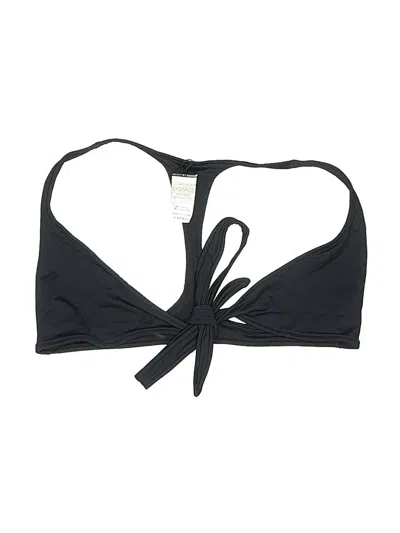 Pre-owned L*space Swimsuit Top Black Solid Pattern Swimwear