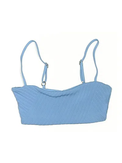 Pre-owned L*space Swimsuit Top Blue Swimwear