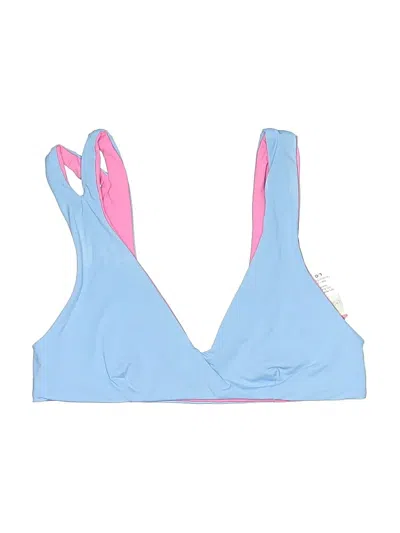 Pre-owned L*space Swimsuit Top Blue Swimwear