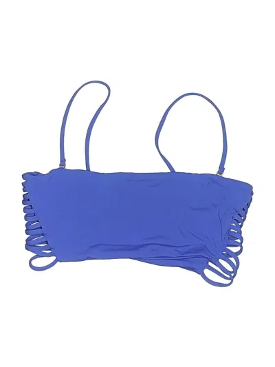 Pre-owned L*space Swimsuit Top Blue Swimwear