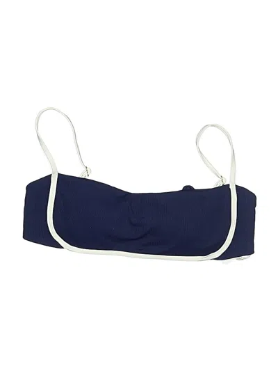 Pre-owned L*space Swimsuit Top Blue Swimwear
