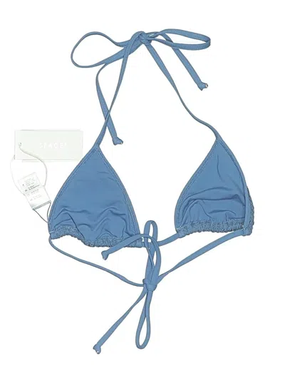 L*space Swimsuit Top Blue Swimwear