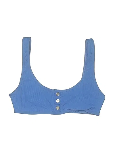 Pre-owned L*space Swimsuit Top Blue Swimwear