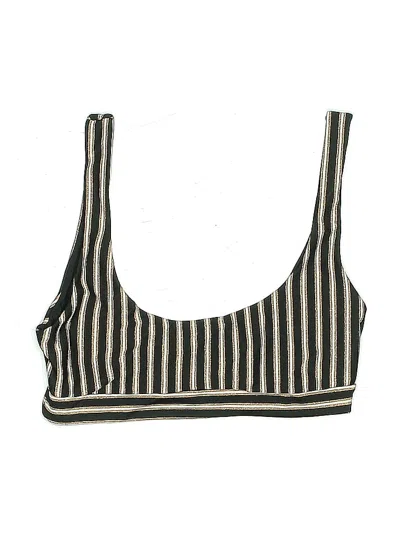 Pre-owned L*space Swimsuit Top Gold Swimwear