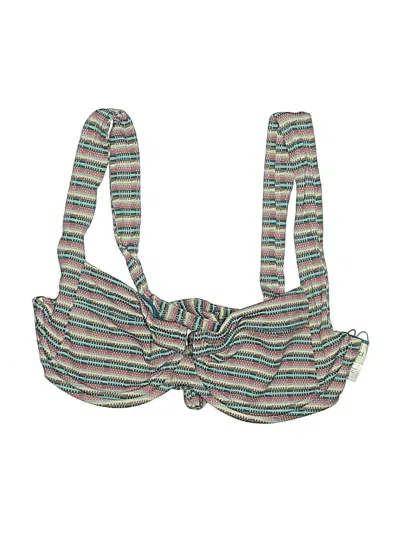 Pre-owned L*space Swimsuit Top Green Swimwear