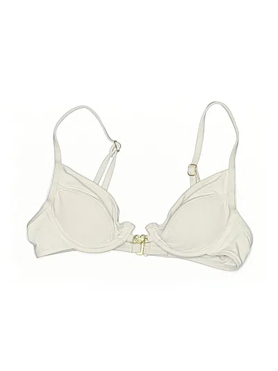 Pre-owned L*space Swimsuit Top Ivory Swimwear