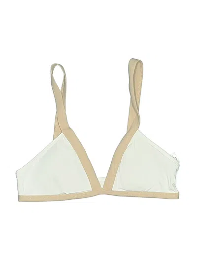 Pre-owned L*space Swimsuit Top Ivory Swimwear