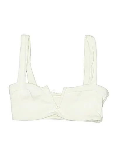 Pre-owned L*space Swimsuit Top Ivory Swimwear