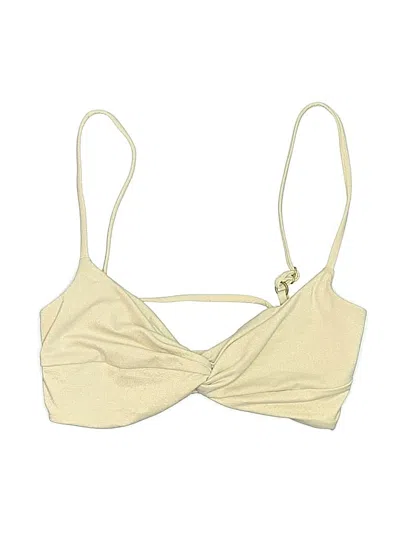 Pre-owned L*space Swimsuit Top Ivory Swimwear In White