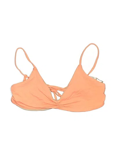 Pre-owned L*space Swimsuit Top Orange Swimwear