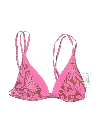 L*space Swimsuit Top Pink Paisley Pattern Swimwear