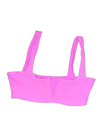 Pre-owned L*space Swimsuit Top Pink Swimwear
