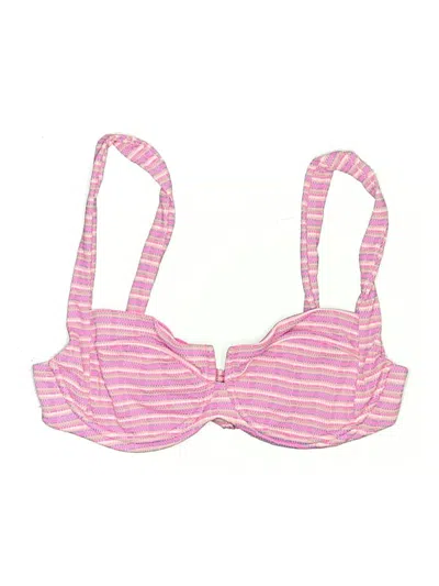 Pre-owned L*space Swimsuit Top Pink Swimwear