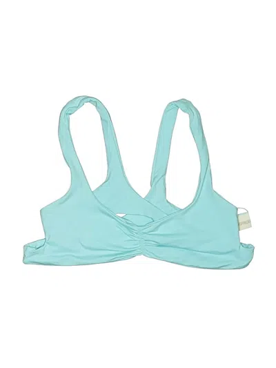 Pre-owned L*space Swimsuit Top Teal Swimwear