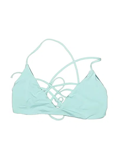 Pre-owned L*space Swimsuit Top Teal Swimwear