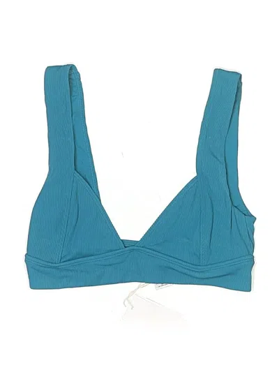 Pre-owned L*space Swimsuit Top Teal Swimwear