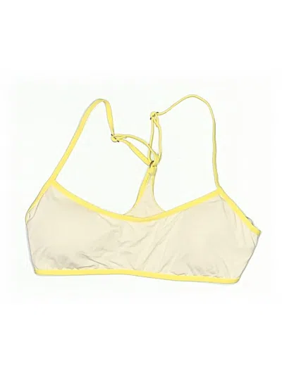 Pre-owned L*space Swimsuit Top Yellow Swimwear