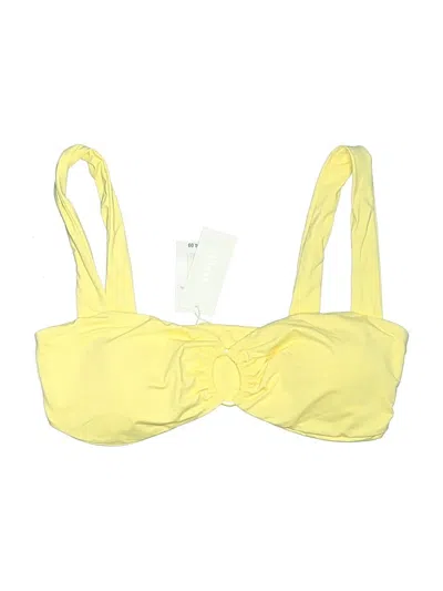 Pre-owned L*space Swimsuit Top Yellow Swimwear