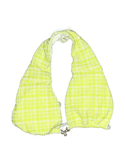 Pre-owned L*space Swimsuit Top Yellow Swimwear