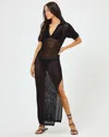 L*space Lspace Sydney Open Stitch Cover-up Dress In Black