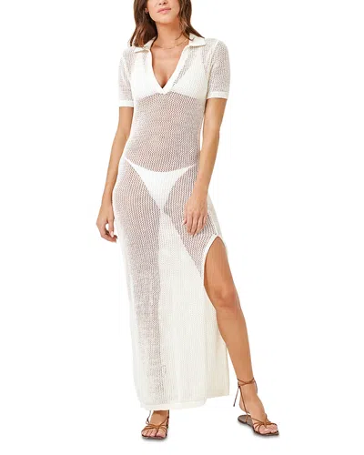 L*space Sydney Crochet Maxi Cover Up Dress In Black