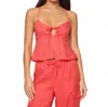 L*space Syros Sleeveless Top In Grapefruit In Red