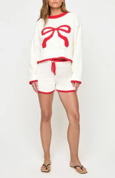 L*SPACE LSPACE TAKE A BOW CHENILLE SWEATER