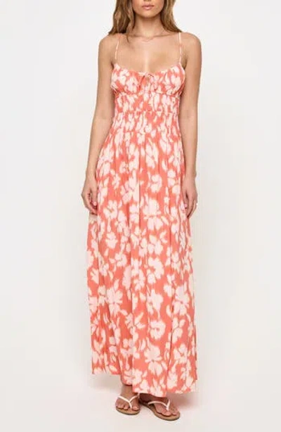 L*space Lspace Tala Shirred Waist Cover-up Maxi Sundress