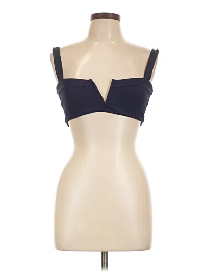 Pre-owned L*space Tank Top Blue Strapless Neckline Tops
