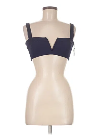 Pre-owned L*space Tank Top Blue Strapless Neckline Tops