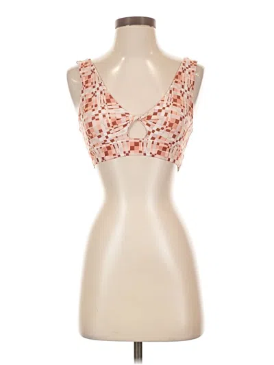 Pre-owned L*space Tank Top Ivory Strapless Neckline Tops